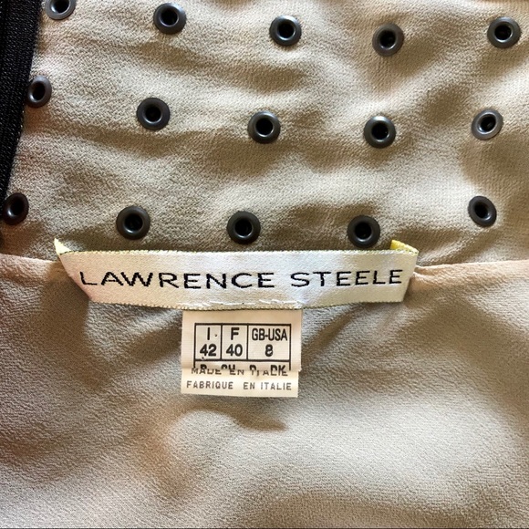 Silk bias skirt with studs. - Picture 6 of 7